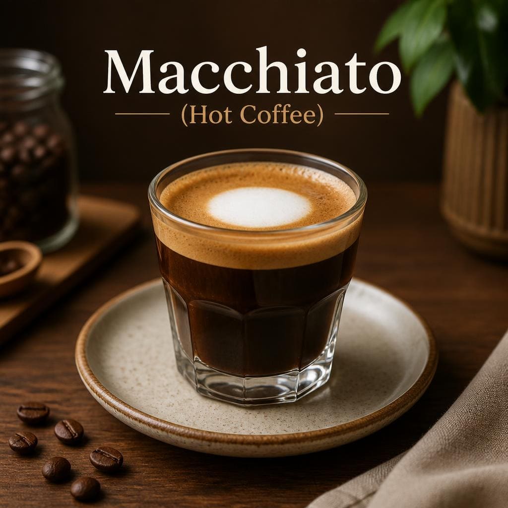 Macchiato dari Menu Tujuh Satu Kopi
